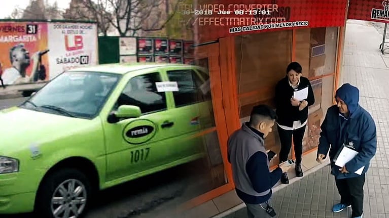 Escrachados: una cámara registró cómo piden un coche para luego multarlo. / Foto: ElDoce.tv