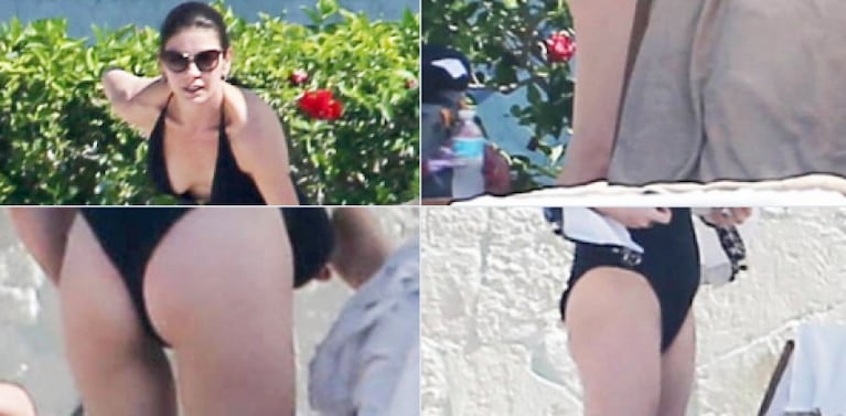 Escracharon a Catherine Zeta-Jones en bikini y ella se vengó