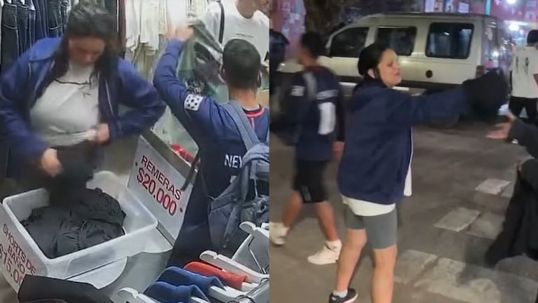 Escracharon a mecheros y recuperaron la ropa robada.