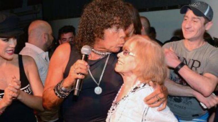 Esilda, una vez que presenció uno de los shows de su hijo.