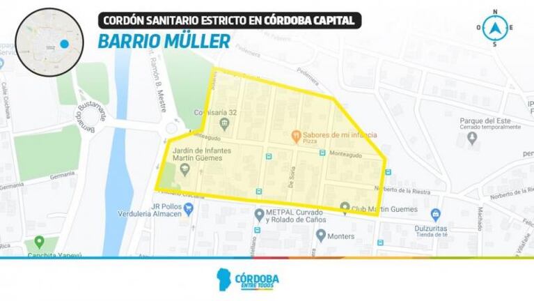 Establecen más cordones sanitarios: uno por uno, los bloqueos en capital y el interior