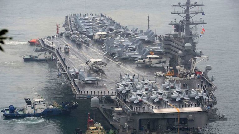Estados Unidos envió otro portaviones a Corea del Norte