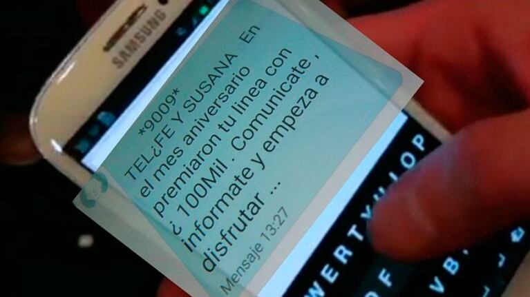 Estafaron a una joven a través de un mensaje de texto.