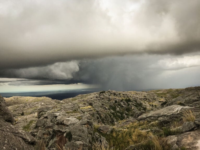 Están previstas tormentas en la zona del Champaquí.