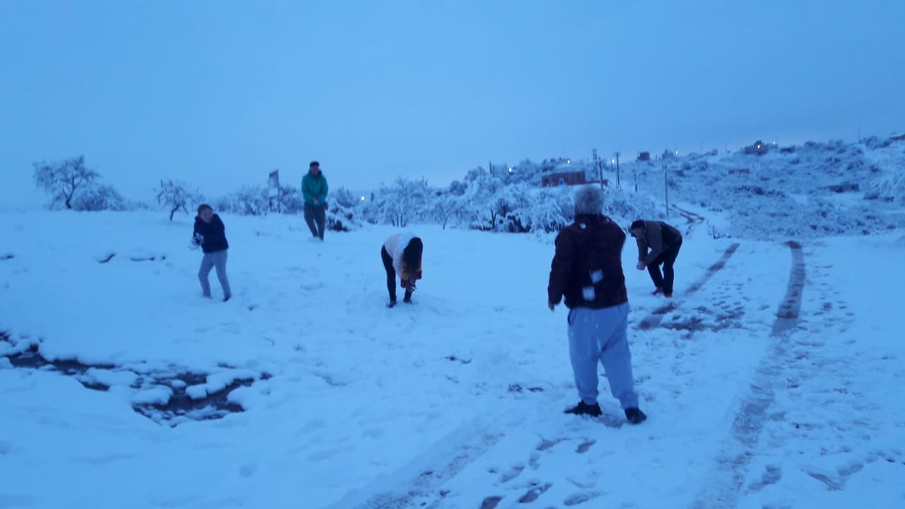 Estancia Vieja, bajo nieve.