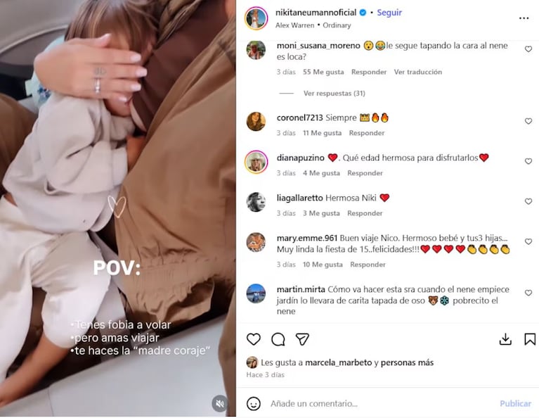 “¿Estás loca?”: estallaron las críticas contra Nicole Neumann por una foto con su hijo Cruz