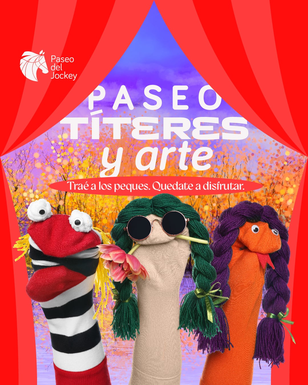 Estas vacaciones de invierno títeres y arte para que los “peques” se diviertan en Paseo del Jockey