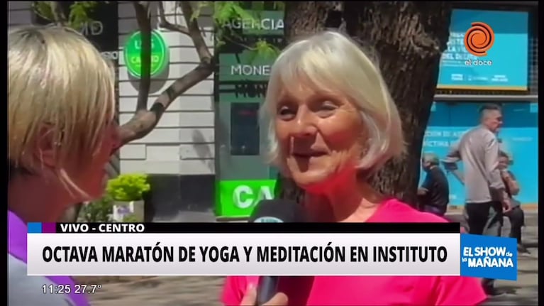 Este domingo se realiza la octava maratón de yoga en Instituto