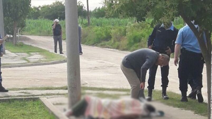 Este escenario encontró la Policía al llegar al lugar del crimen. Foto: FM contacto de Villa del Rosario.