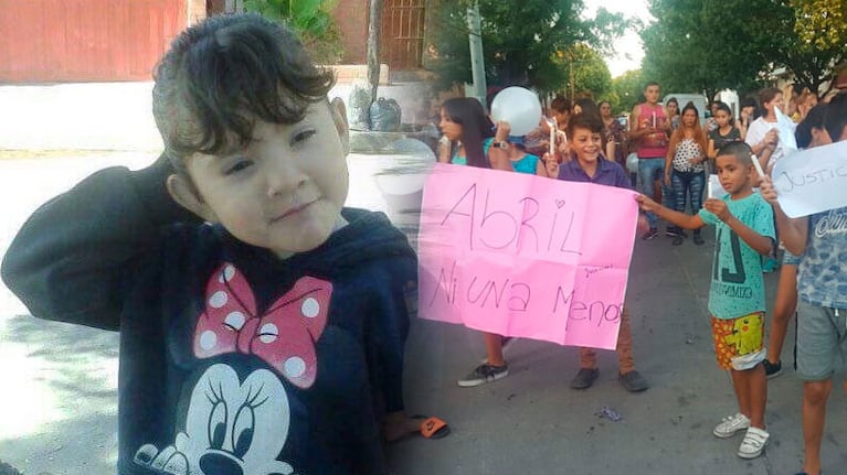 Este jueves, familiares y vecinos marcharon pidiendo justicia por Abril Sosa.