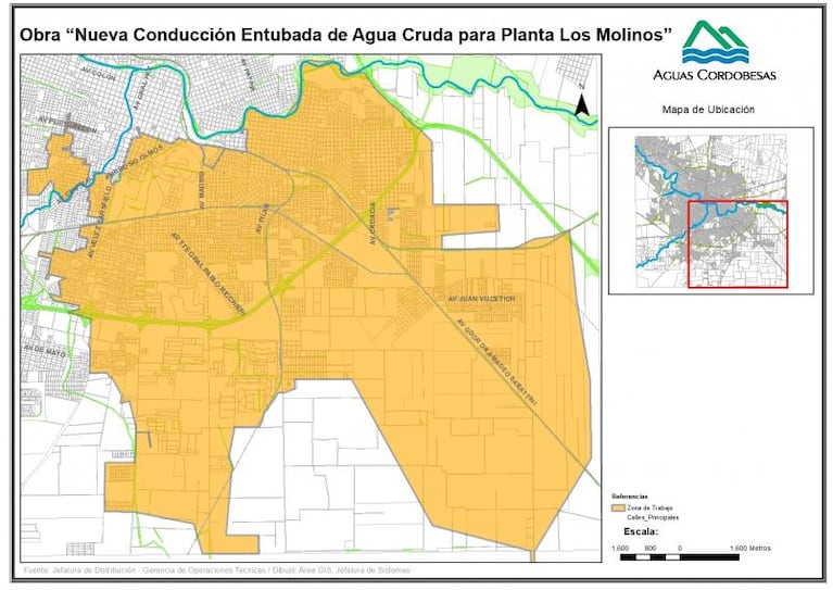 Este sábado habrá un importante corte de agua en Córdoba