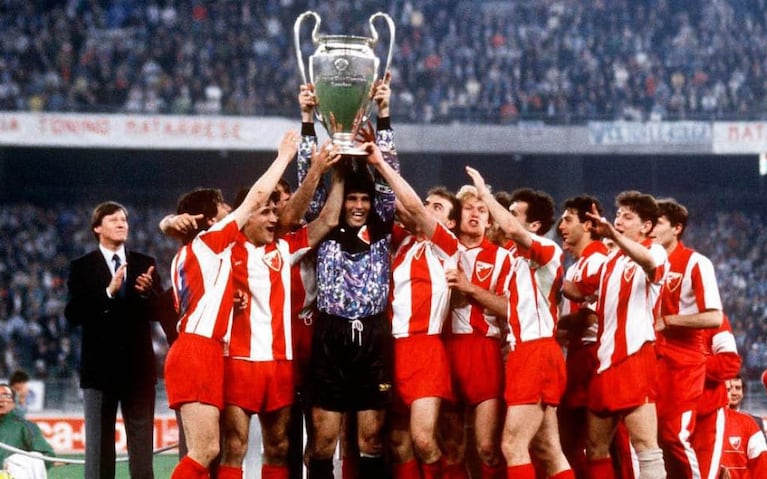 Estrella Roja campeón de Europa en 1991.