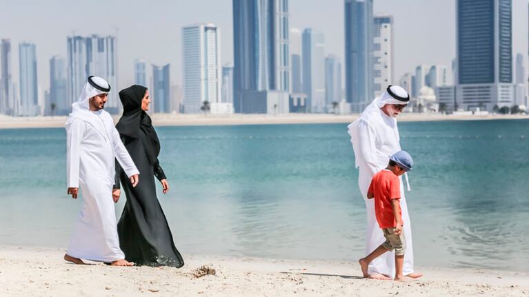 Estuvo en la Copa del Mundo y trajo arena de las playas de Doha.