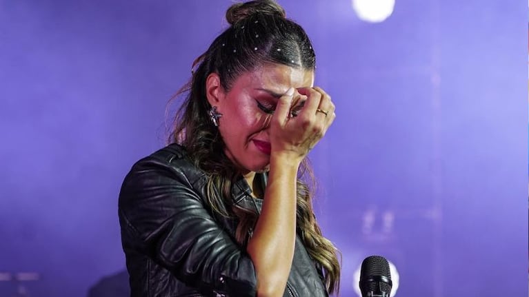 Euge Quevedo emocionada. (Imagen de archivo de su participación en el Movistar Arena).