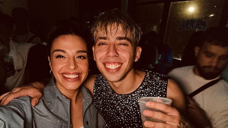 Euge Quevedo pasó por el segundo show del cantante en Buenos Aires.