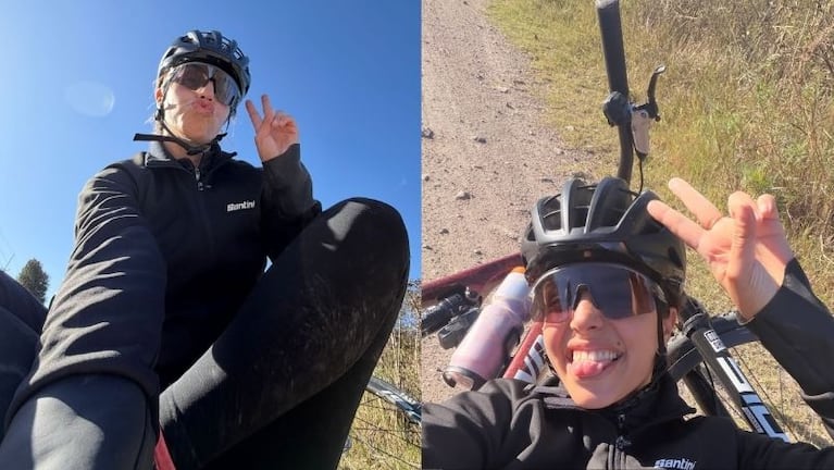 Euge Quevedo vivió una tarde accidentada en su jornada de bicicleteada.