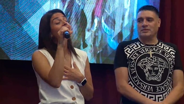 Euge Quevedo y Kesito Pavón en el lanzamiento del Festival de Peñas.