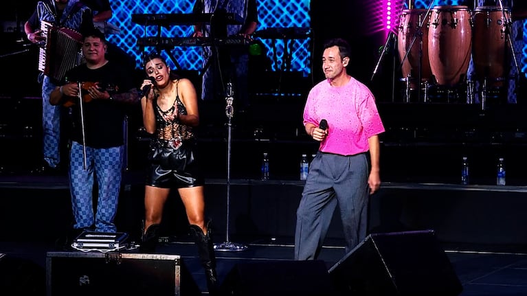 Euge Quevedo y Luciano Pereyra en el Movistar Arena.