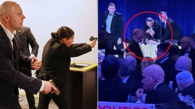 Evacuaron a Donald Trump.