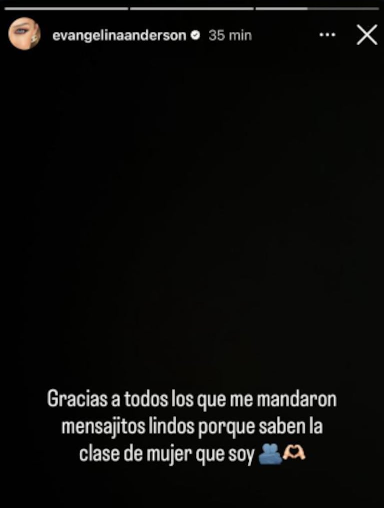 Evangelina Anderson negó el romance con Paredes y aclaró quién es el chico del video: “Me da vergüenza”