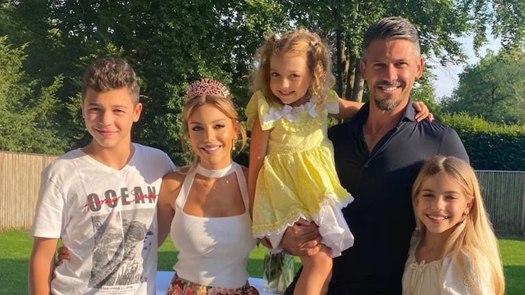 Evangelina Anderson y Martín Demichelis tienen tres hijos juntos.