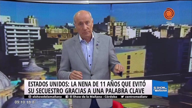 Evitó su secuestro por una palabra clave