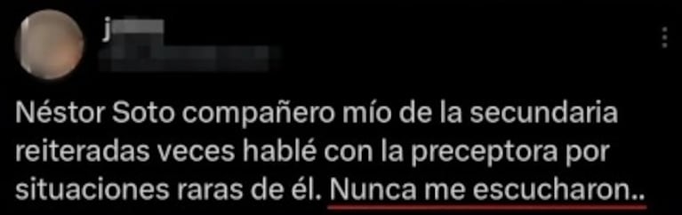 Ex compañera del asesino de Catalina afirmó que la acosó y lamentó que nadie la escuchó