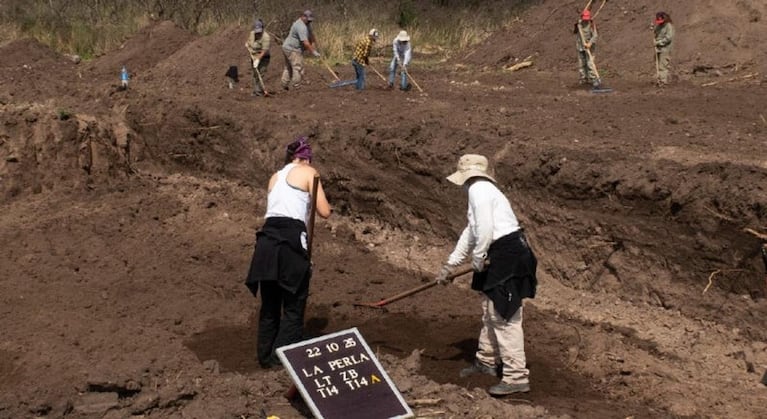 Excavación en La Perla.