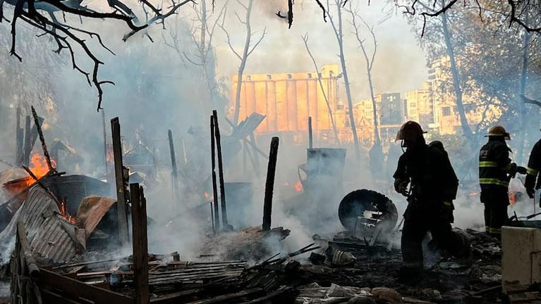 Exclusivo: así inició el fuego en el asentamiento La Tablita