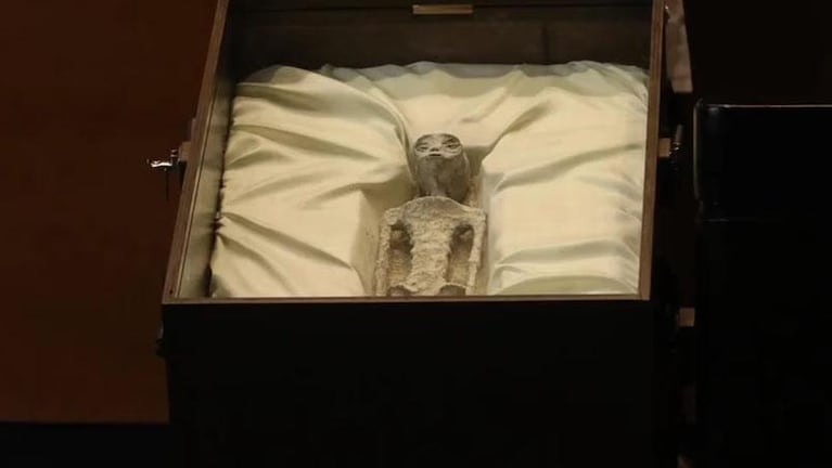 Exhibieron los cuerpos de supuestos extraterrestres en el Congreso de México