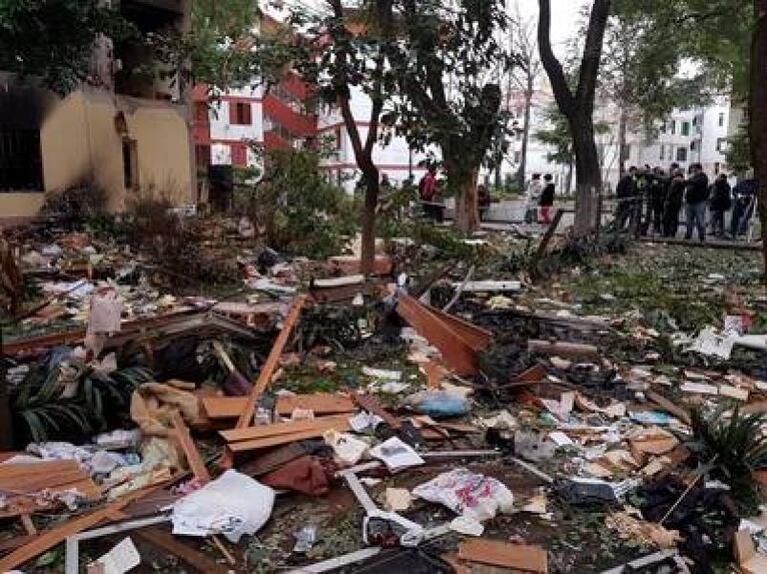 Explosión e incendio en el Bajo Flores