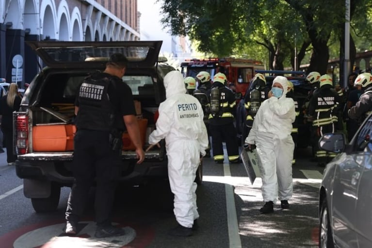 Explosión en Gendarmería. (Gentileza: Clarín)