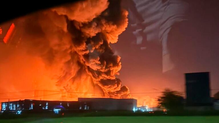 Explosión en una fabrica en Buenos Aires.