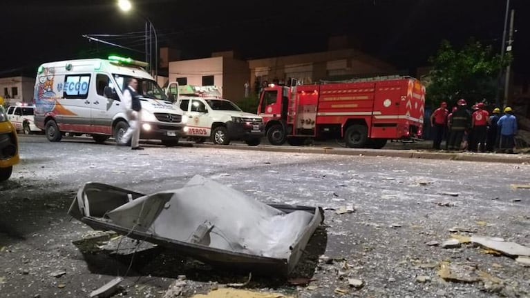 Explosión y derrumbe en la pizzería: el dueño se salvó de milagro