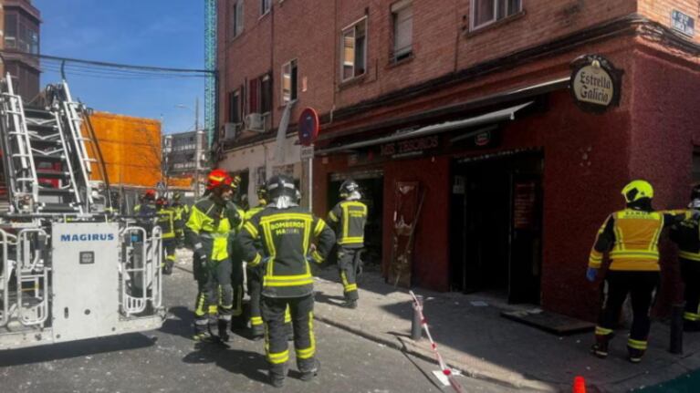 Explotó un bar en Madrid y hay al menos 25 heridos: la hipótesis