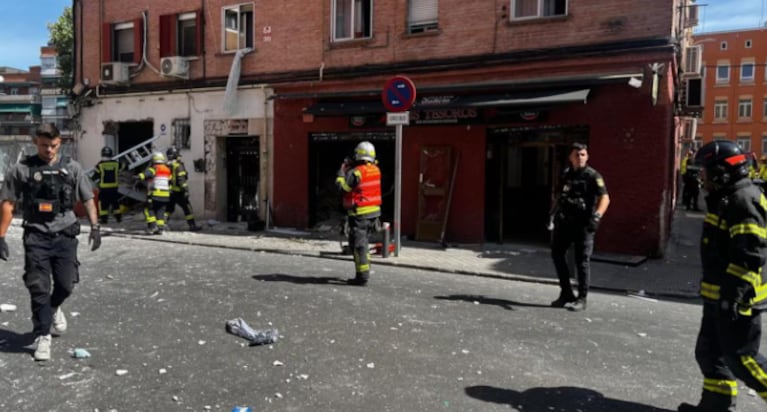 Explotó un bar en Madrid y hay al menos 25 heridos: la hipótesis