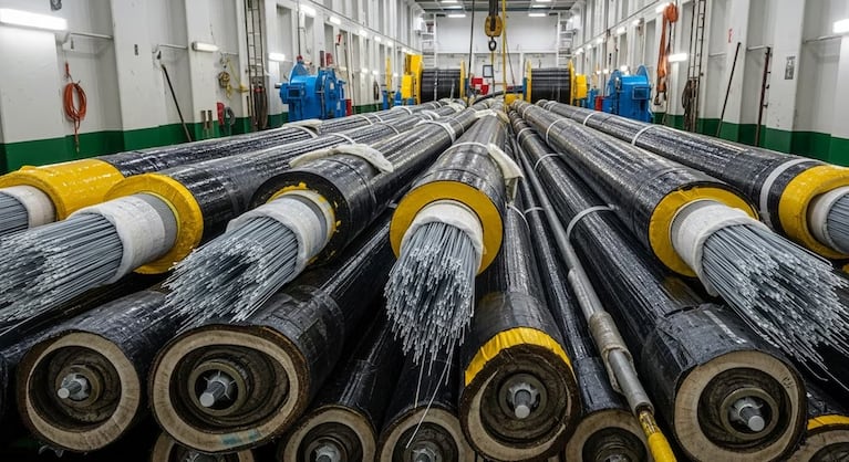 Extraen del fondo del mar el histórico cable que fundó el Internet a nivel mundial