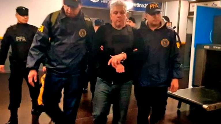 Fabián Gutiérrez, en su detención en 2018.