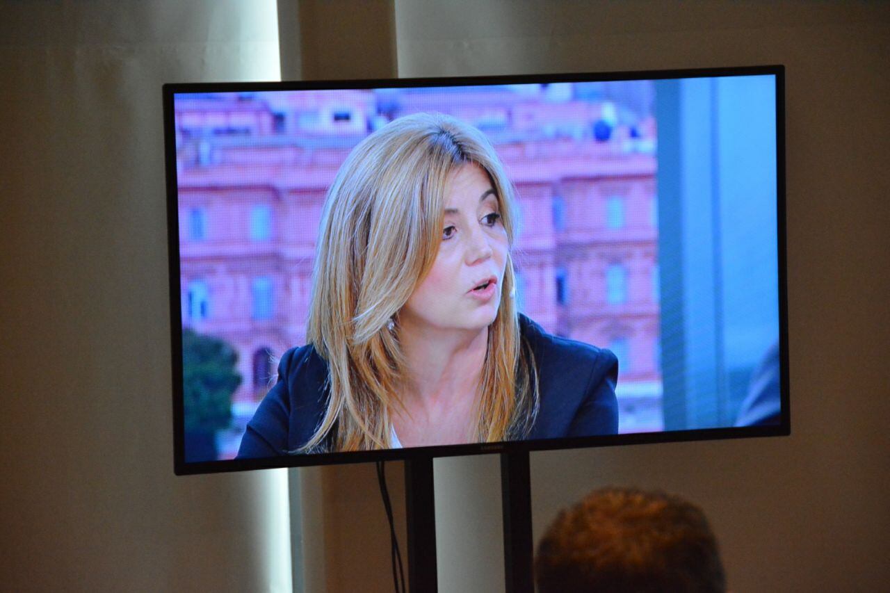 Fabiana Dal Prá participó del programa especial por "Los primeros 100 días" de Mauricio Macri. Foto: David Vilchez.