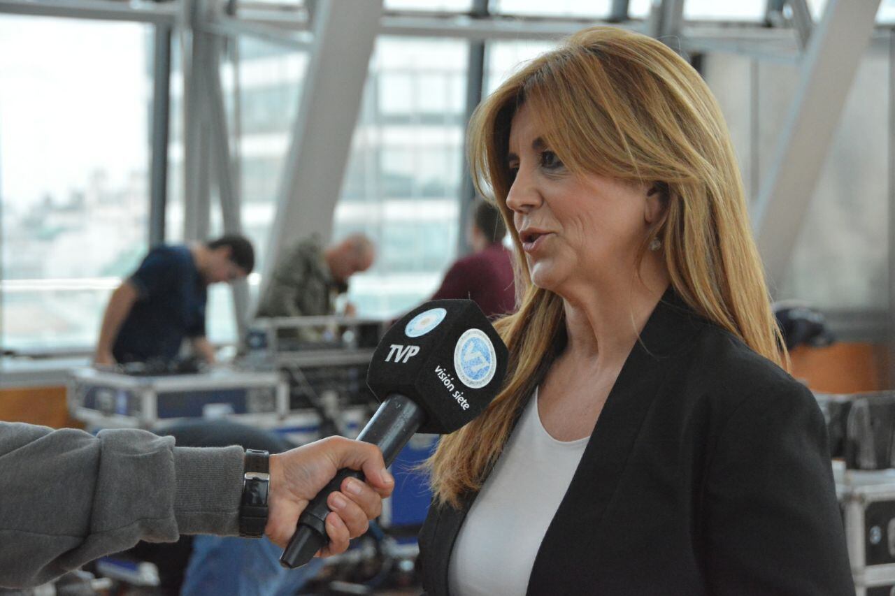 Fabiana Dal Prá participó del programa especial por "Los primeros 100 días" de Mauricio Macri. Foto: David Vilchez.