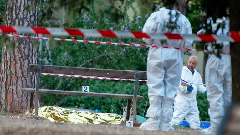 Fabrizio Psicitelli fue asesinado en el banco de un parque en Roma.