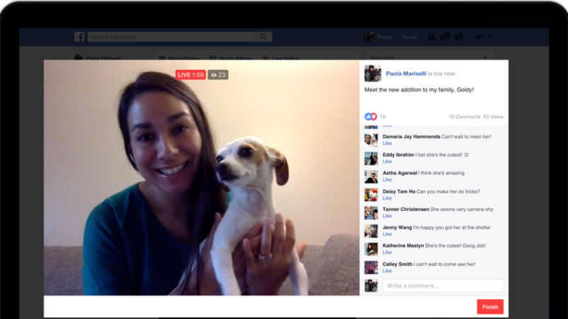 Facebook Live: se amplía la posibilidad a las PC