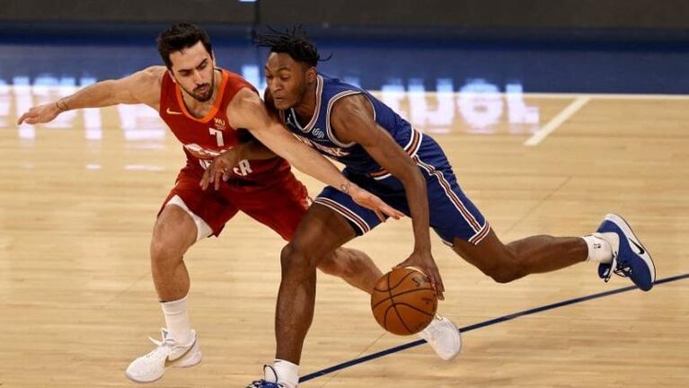 Facu Campazzo tiró un lujito futbolero en el Madison Square Garden