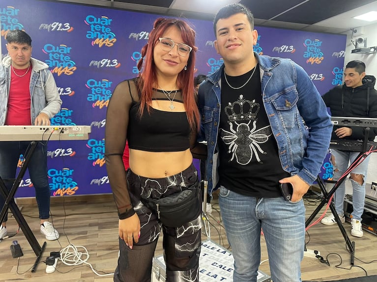 Facu Gutierrez y Vicky Pacheco, la nueva dupla cuartetera.