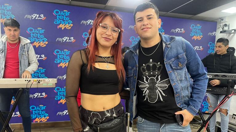Facu Gutierrez y Vicky Pacheco, la nueva dupla cuartetera.