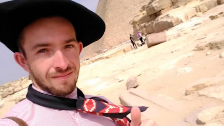 Facundo Álvarez en Egipto.