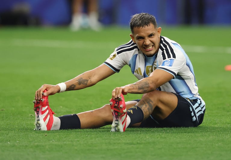 Facundo Medina ante Austria por el Mundial 2026. (Reuters/Troy Taormina)