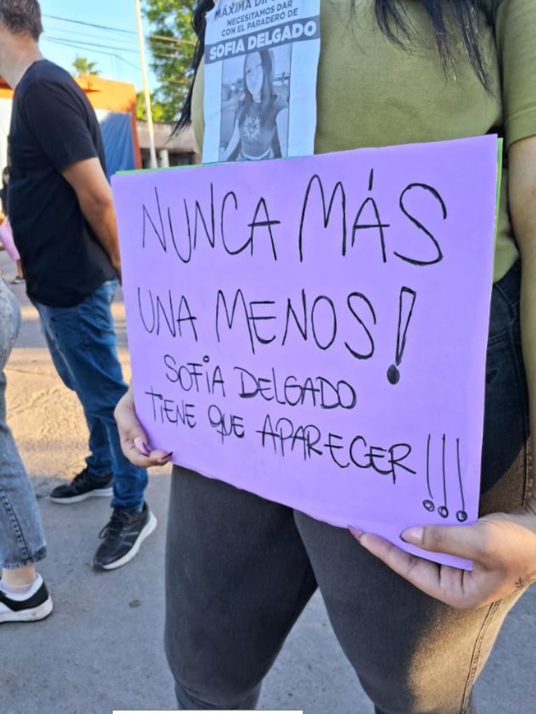 Familiares, allegados y vecinos de San Lorenzo marcharon para pedir la aparición de Sofía. (Foto: Facebook/Sergio Damian Sena).