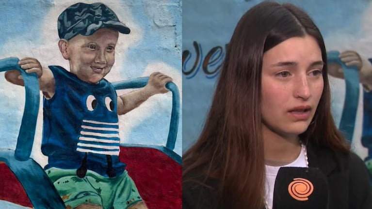 Familiares y allegados hicieron una suelta de globos y un mural en homenaje a Owen, el nene que murió atacado por un pitbull.
