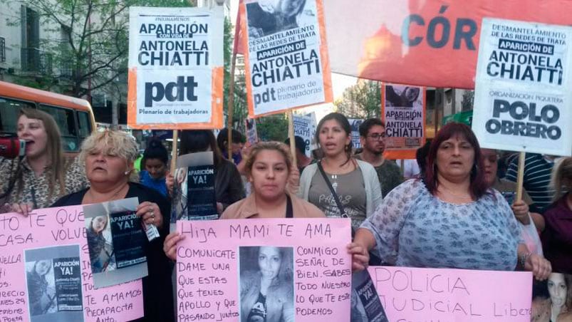 Familiares y amigos de Antonela habían marchado pidiendo por su aparición.